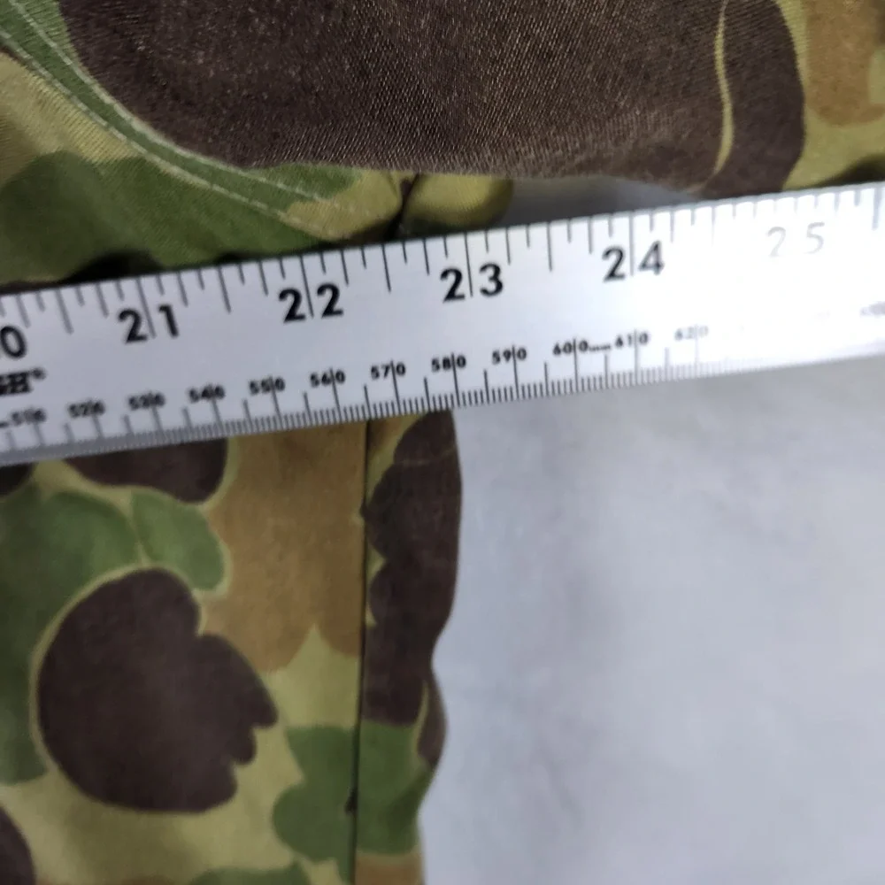 Vtg Cabelas Duck Camo Hunting Jacket Made USA Size L Frog‎ Camouflage
